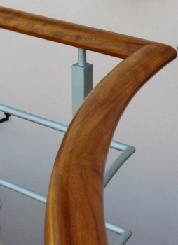 corrimano in iroko massello